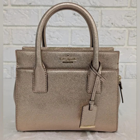 NWT Set Kate Spade Cameron Street Mini Candace Bag & Stacy Wallet Rose Gold NEW - Picture 5 of 16